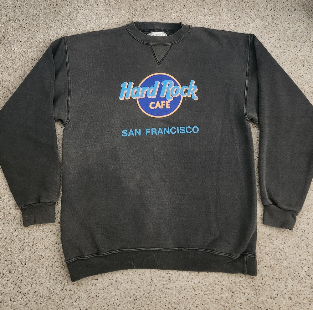 Hard Rock Cafe San Francisco Vintage Santee Crewneck Sweater